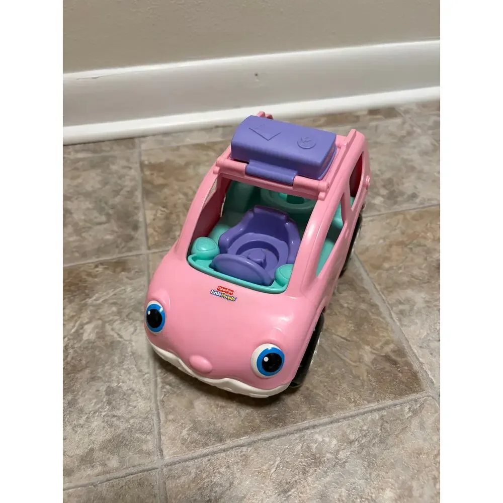 Little People Vintage Cars and School Bus Lot Set